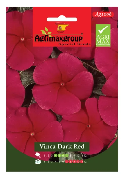 Agrimaxgroup Vinca Dark Red Seeds (Ag1006)
